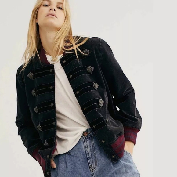 Free People Jackets & Blazers - Free People Atlas Military Bomber